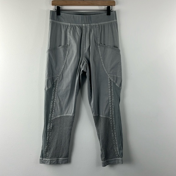 XCVI Oriane Legging Soft Pebble Pigment Grey Mesh Pants Womens Size S Utility - Picture 1 of 12